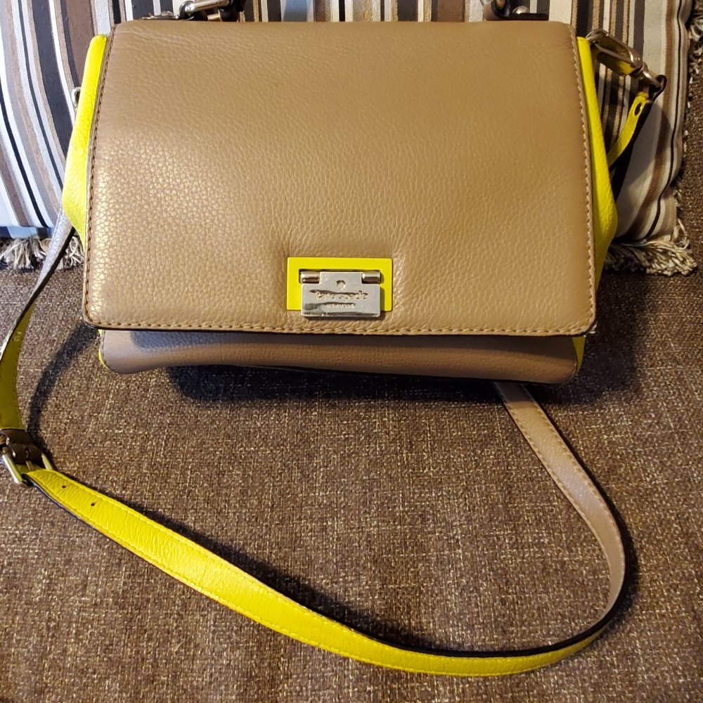EUC Kate Spade Colorblock Leather Satchel